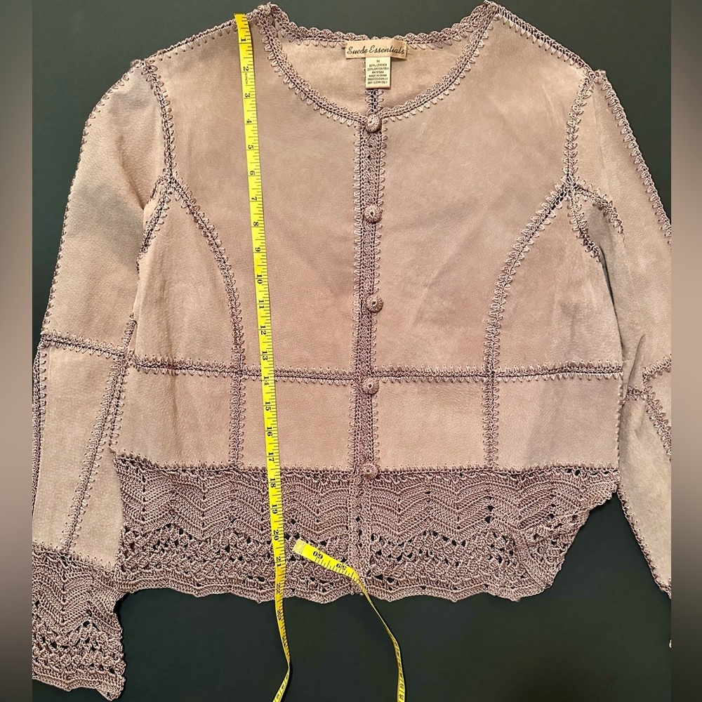 Scully leather and crochet western blazer - Picture 7 of 8